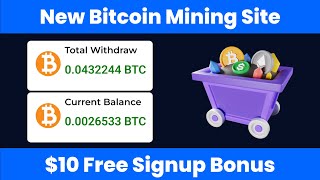 New Free Bitcoin Cloud Mining Site 2023 | Free Bitcoin Cloud Mining without investment