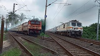 Dangerous WAP-4 & WAP-7 Amritsar Mail Tebhaga Express Speedy multiple Unit Trains Indian Railways