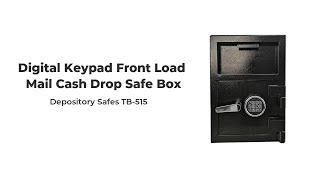 Digital Keypad Front Load Mail Cash Drop Safe Box Depository Safes TB-515