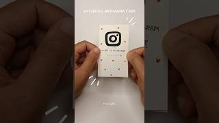 Diy Instagram card making idea 💖 | Instagram waterfall card idea❤️ #shorts #instagram #youtubeshorts