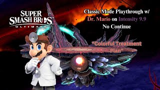 Super Smash Bros. Ultimate | Classic Mode w/ Dr. Mario on Intensity 9.9 (No Continue)