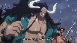 Young Kaido vs Young Moria , Oden Dances in Wano (English Sub)