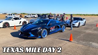 Racing the TEXAS MILE - Day 2