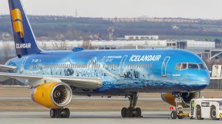 Icelandair 757 (Special Livery) at Budapest Airport