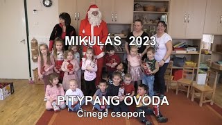 Mikulás a hernádi Pitypang óvodában /Cinege csoport/ 2023