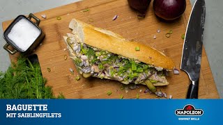 Napoleon Rezept - Baguette mit Saiblingfilets (Deutsch)