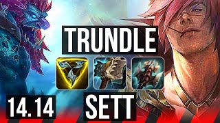 TRUNDLE vs SETT (TOP) | 11/1/6, 7 solo kills, Legendary | EUNE Diamond | 14.14