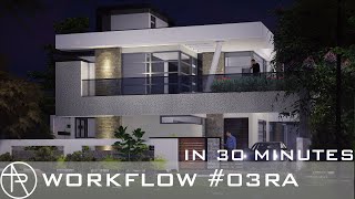 Lumion pro advanced realistic renderiing workflow #03RA | exterior sketchup to lumion tutorial