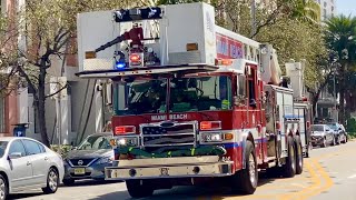 Miami Beach Fire/Rescue L-1 Responding