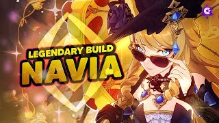 💎 QUEEN GEO..!!  NAVIA LEGENDARY BUILD - Genshin Impact