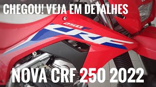 CHEGOU! CONHEÇA A NOVA CRF 250F 2022 EM DETALHES!