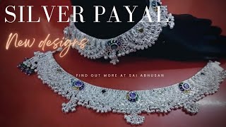 Latest silver Payal designs with weight and price//chandi ki payal //silver anklet #silver #trending