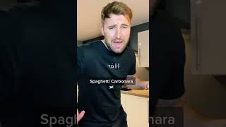 Hectic Cooking- Spaghetti Carbonara #shorts #cooking #scotland