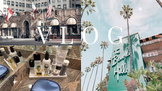 Mini Vlog: Morning Skincare Routine, GRWM Beverly Hills Solo Date Night