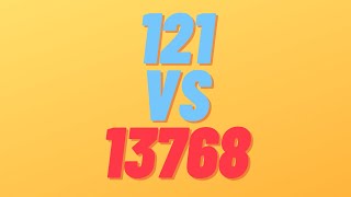 121 VS 13768