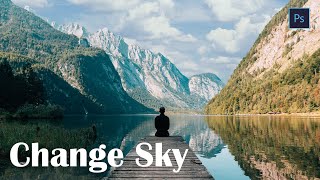 How to Change Sky in One Minute in Photoshop Tutorial | ARStudio | 2022