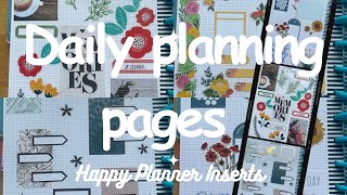 Happy Planner daily planning pages in my Frankenplanner for July 24-30