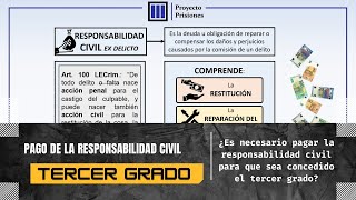 La satisfacción de la responsabilidad civil para acceder al tercer grado