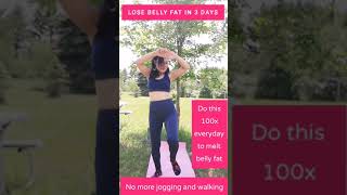 LOSE BELLY FAT IN 3 DAYS DO KNEE DRIVE EXERCISE 100X EVERYDAY AND MELT YOUR BELLY FAT FAST#shorts