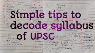 How to decode syllabus for UPSC CSE 2025 with keywords| Decoding syllabus of UPSC CSE from NCERTs