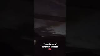 Time-lapse of sunset in Trinidad