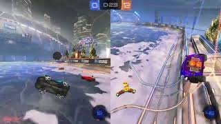 Rocket League with My Daughter Split Screen