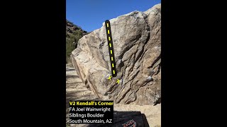 V2 Kendall's Corner, South Mountain Bouldering