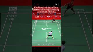 Anthony Sinisuka Ginting (INA)  Kalahkan Loh Kean Yew BWF World Tour Finals 2022 #shorts #bwf