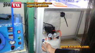 JIUTU How to connect the vacuum pump and air compressor with the machine , OCA technology devices fo