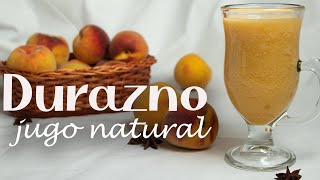 Jugo de Durazno. Muy natural para mejorar tu salud. Delicioso !!! 👌😋