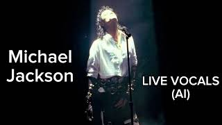 Michael Jackson - Dirty Diana Live vocals (AI)