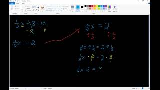 Solving a linear equation with a fraction