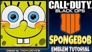 COD BO4 Black Ops 4 " SPONGEBOB SQUAREPANTS  " Square Pants Emblem Tutorial Guide How To Make