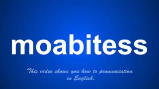 the correct pronunciation of mobilizes in English.