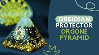 Obsidian Protector Orgone Pyramid