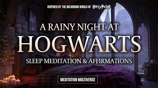 Rain Sounds COZY SLEEP MEDITATION for Deep Sleep & Magic Life - Harry Potter