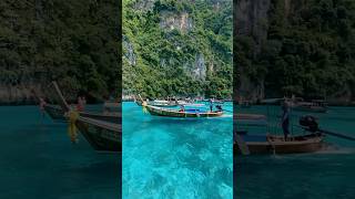 📍Boat trip in " Pileh Lagoon, Krabi" 🇹🇭 #travel #krabi #thailand