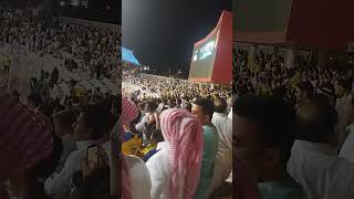 جماهير النصر تحتفل بالفوز على الوحدة 4#0