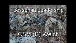 Lessons in Leadership - CSM(R) Welch