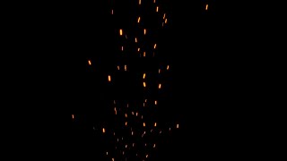 Fire Sparks Looping footage slow motion  -  Free Green Screen Effects Download 4K