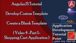 AngularJS Tutorial(Shopping Cart).Video 4.Create Custom Template.