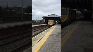 Freightliner Class 66 passing Filey with an echoey tone!