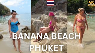 🔥Amazing Scenery and Crystal Clear Water on Banana Beach🔥 ⛱️ Phuket Thailand 🇹🇭 in 4K Ultra HD