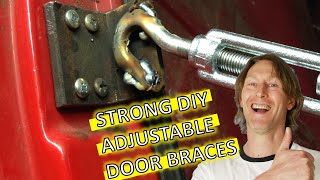 MAKE YOUR OWN DOOR BRACES FOR CLASSIC CAR RESTORATION & REPAIR – DIY Adjustable Car Door Bars