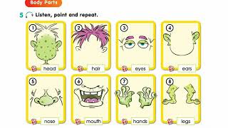 smiles 3 Pupils book grade 3. Body parts📚🧸🎧👃👂👐👀👄 Ағылшын тілі 3 сынып р.6 ех.5