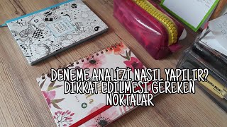 DENEME ANALİZİ NASIL YAPILIR? DENEMEDEN SONRA DİKKAT ETMEMİZ GEREKEN NOKTALAR | #LGS #2020Tayfa