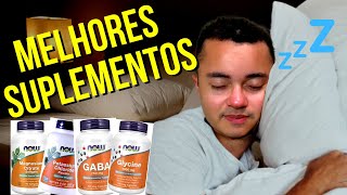 4 melhores suplementos para dormir bem e profundamente. (Acabe com a insônia!)