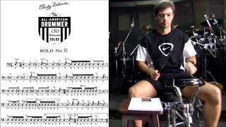 Solo Nº15 - Charley Wilcoxon - The All-American Drummer - 150 Rudimental Solos