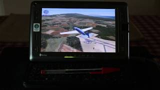 HTC Shift X9500 UMPC running Microsoft Flight Simulator X FSX