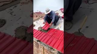 Roof tile installation.  #shorts #roof #roofer #roofing #roofershelper #tileroof